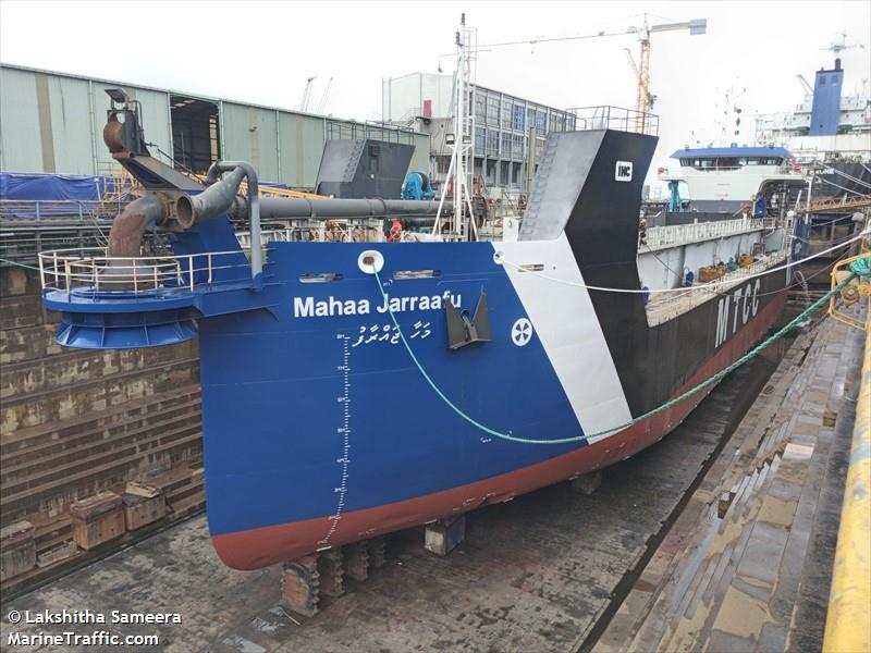 mahaa jarraafu (Hopper Dredger) - IMO 9797541, MMSI 538007437, Call Sign V7CY4 under the flag of Marshall Islands