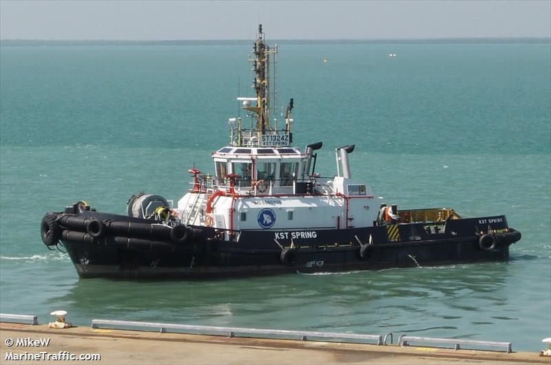 kst spring (Tug) - IMO , MMSI 563015510, Call Sign 9V8587 under the flag of Singapore