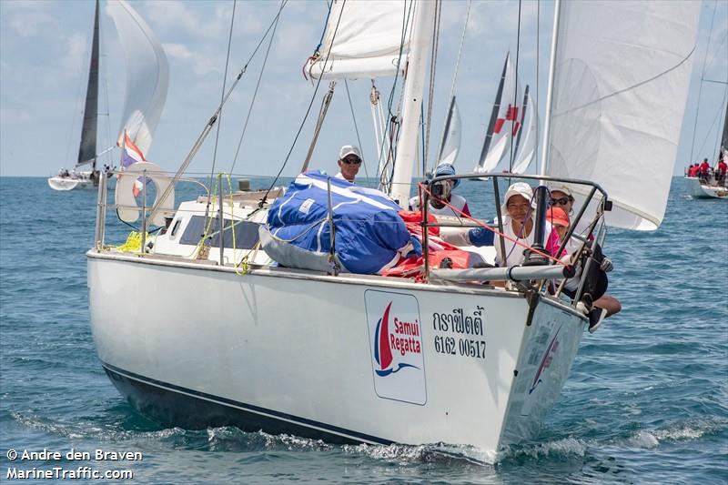 graffiti (Sailing vessel) - IMO , MMSI 567002501, Call Sign HSB6647 under the flag of Thailand