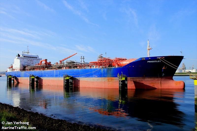 priestley (LPG Tanker) - IMO 9257395, MMSI 636023000, Call Sign 5LAE5 under the flag of Liberia