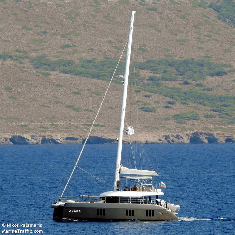 adara (Sailing vessel) - IMO , MMSI 207835590, Call Sign LZH3559 under the flag of Bulgaria