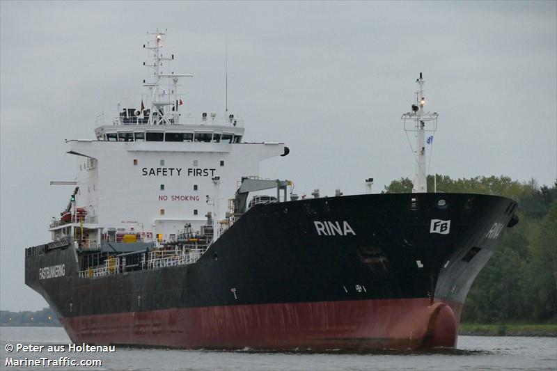 rina (Chemical/Oil Products Tanker) - IMO 9152820, MMSI 210051000, Call Sign 5BPD5 under the flag of Cyprus