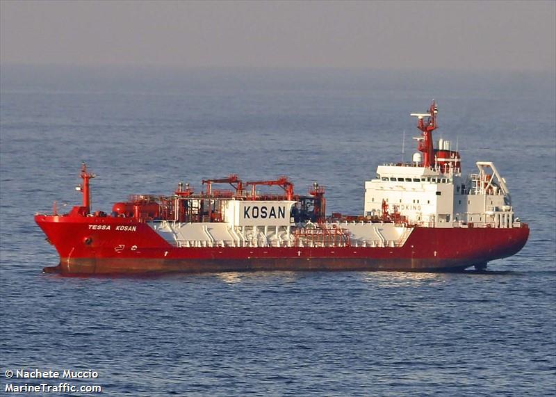 tessa kosan (LPG Tanker) - IMO 9160487, MMSI 219162000, Call Sign OYDM2 under the flag of Denmark