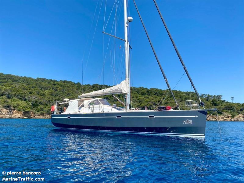 maika (Pleasure craft) - IMO , MMSI 227126450, Call Sign FAA4760 under the flag of France