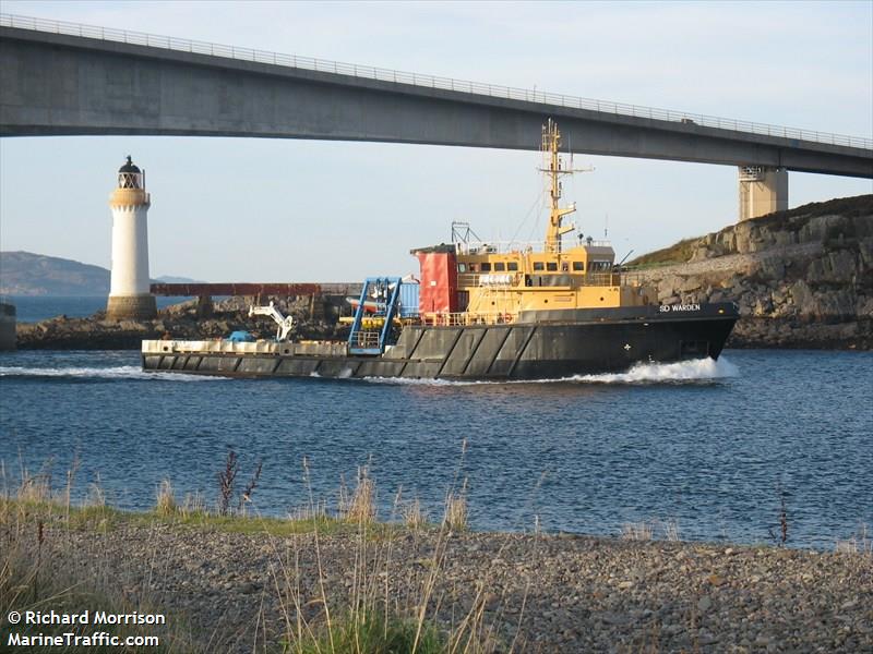 sd warden (Cargo ship) - IMO , MMSI 232002653, Call Sign GACZ under the flag of United Kingdom (UK)