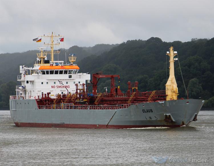 claus (Chemical/Oil Products Tanker) - IMO 9268253, MMSI 236263000, Call Sign ZDGN7 under the flag of Gibraltar