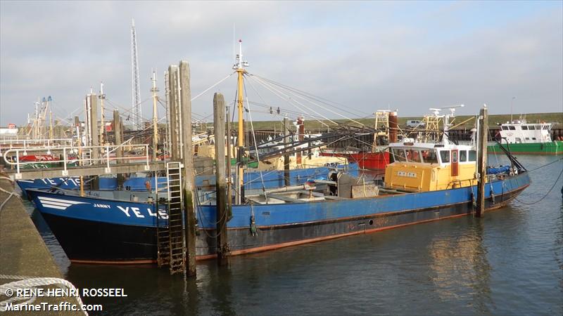 ye-46 janny (Fishing vessel) - IMO , MMSI 244710983, Call Sign PE7290 under the flag of Netherlands
