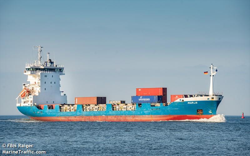marja (Container Ship) - IMO 9113721, MMSI 245451000, Call Sign PHBB under the flag of Netherlands
