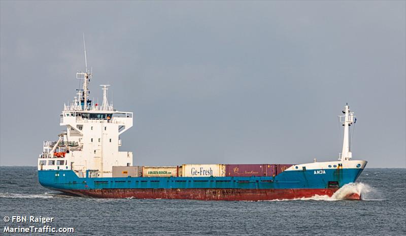 anja (General Cargo Ship) - IMO 9116187, MMSI 245570000, Call Sign PBMV under the flag of Netherlands