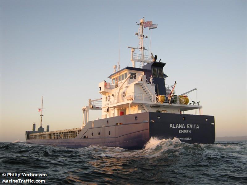 alana evita (General Cargo Ship) - IMO 9356529, MMSI 246443000, Call Sign PBRU under the flag of Netherlands