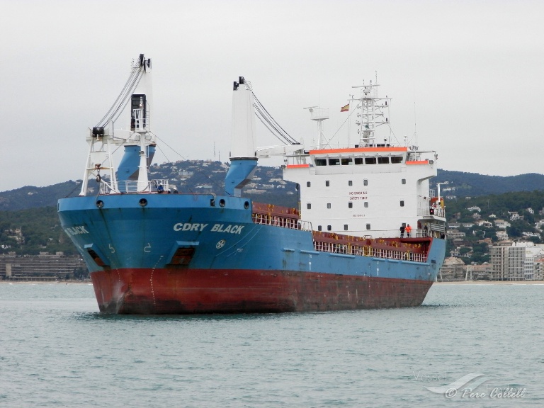cdry black (General Cargo Ship) - IMO 9504633, MMSI 247310200, Call Sign ICRT under the flag of Italy