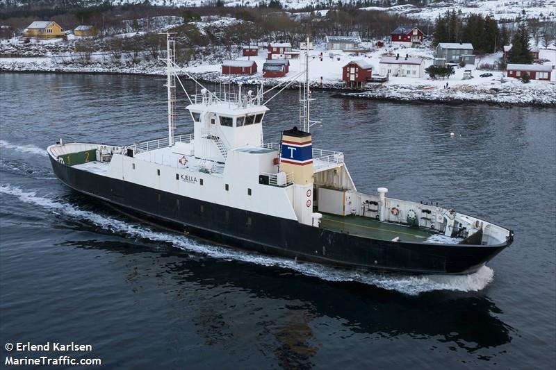 kjella (Passenger/Ro-Ro Cargo Ship) - IMO 8615277, MMSI 257049700, Call Sign JXMW under the flag of Norway