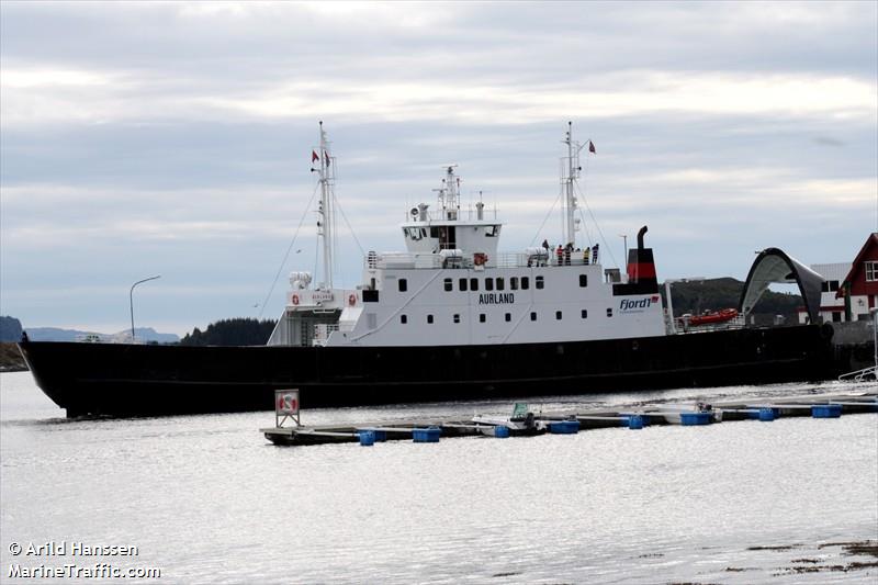 aurland (Passenger/Ro-Ro Cargo Ship) - IMO 7617072, MMSI 257210400, Call Sign LFFS under the flag of Norway