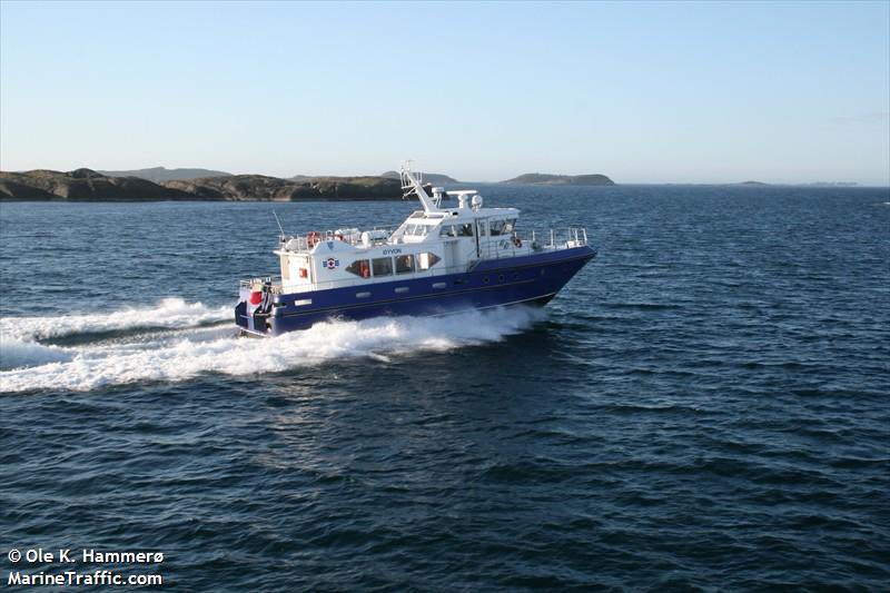 oyvon (Passenger ship) - IMO , MMSI 257326900, Call Sign LIBQ under the flag of Norway