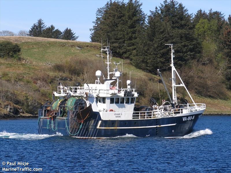 udvaar 3 (Fishing Vessel) - IMO 8811314, MMSI 258996620, Call Sign LDRA under the flag of Norway
