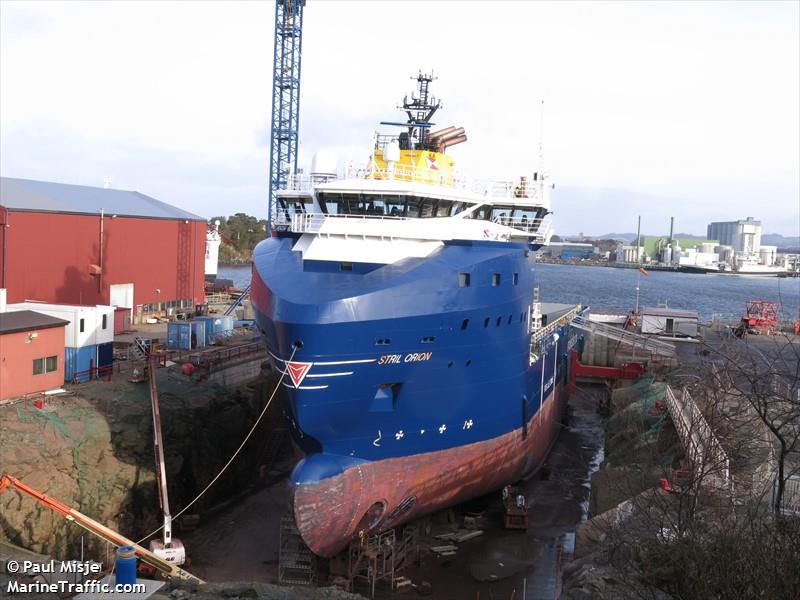 stril orion (Offshore Tug/Supply Ship) - IMO 9584554, MMSI 259977000, Call Sign 3YUU under the flag of Norway