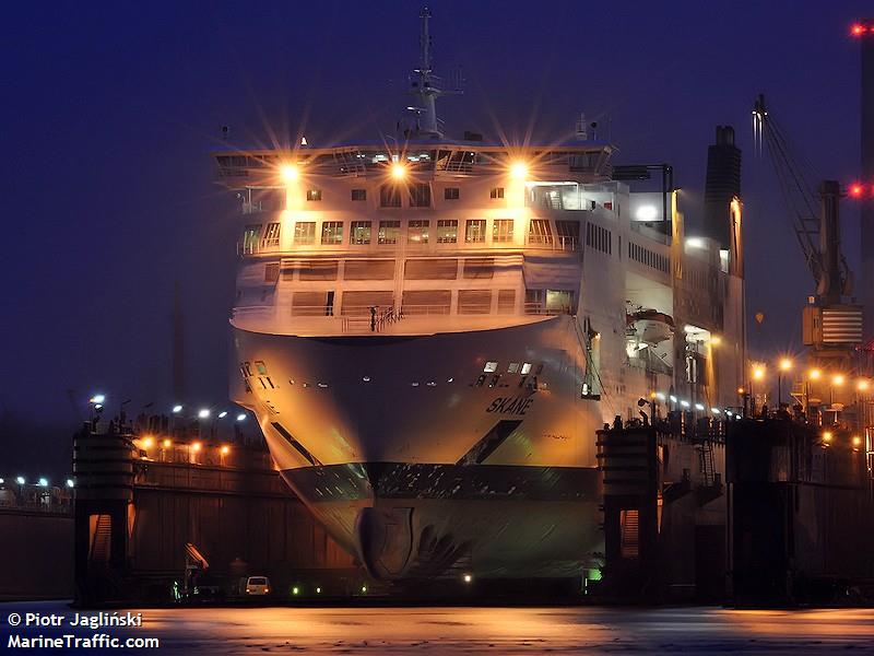 skane (Passenger/Ro-Ro Cargo Ship) - IMO 9133915, MMSI 265463000, Call Sign SIEB under the flag of Sweden