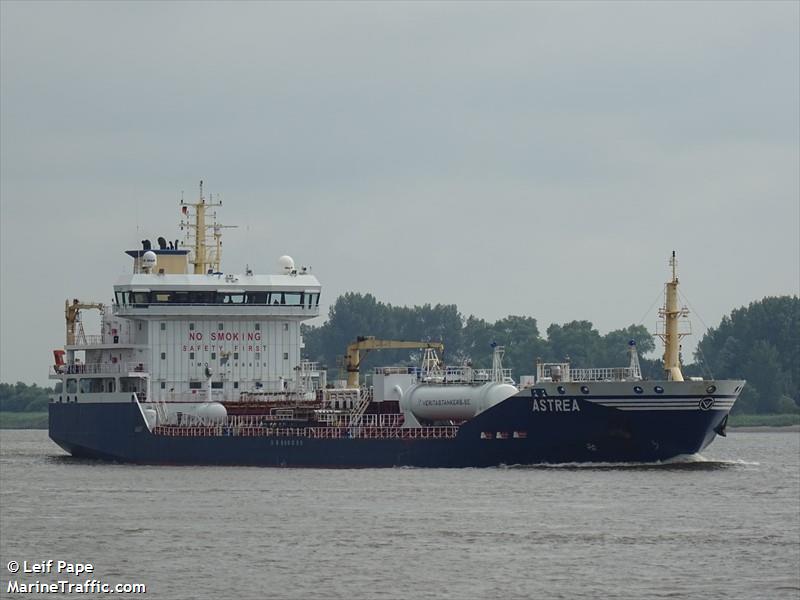 astrea (Chemical/Oil Products Tanker) - IMO 9488839, MMSI 266466000, Call Sign SBDA under the flag of Sweden