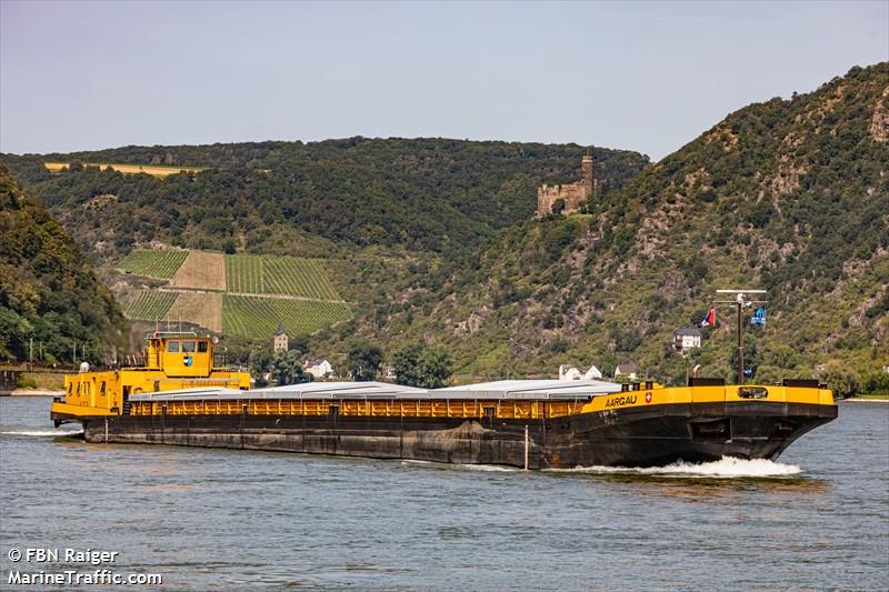 aargau (Cargo ship) - IMO , MMSI 269056666, Call Sign HE6666 under the flag of Switzerland