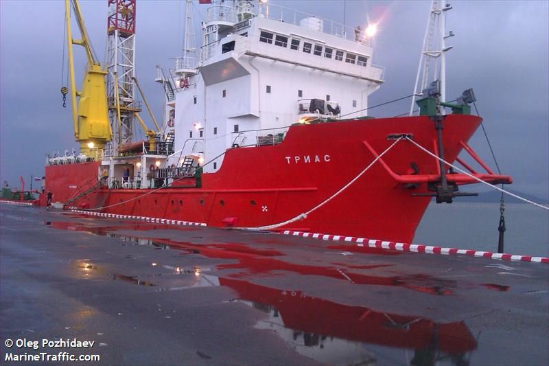 trias (Research Vessel) - IMO 8402905, MMSI 273420200, Call Sign UBNB under the flag of Russia