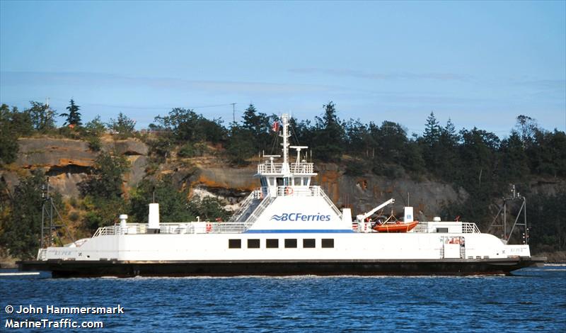 kuper (Passenger/Ro-Ro Cargo Ship) - IMO 9029267, MMSI 316009547, Call Sign CFN4618 under the flag of Canada