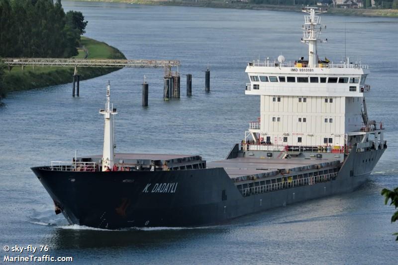 k.dadayli (General Cargo Ship) - IMO 9513191, MMSI 351565000, Call Sign 3FLB8 under the flag of Panama
