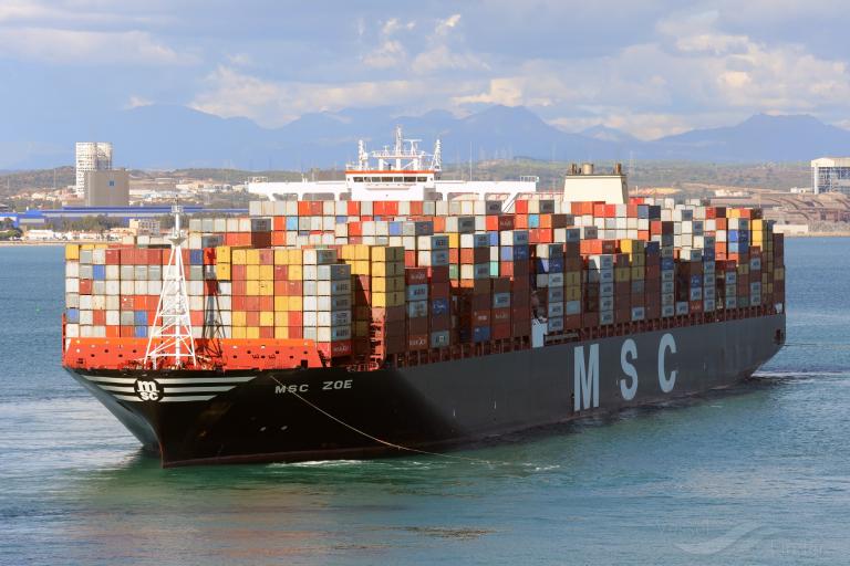 msc zoe (Container Ship) - IMO 9703318, MMSI 352757000, Call Sign 3FQA under the flag of Panama