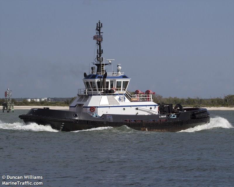 lamar (Tug) - IMO 9585065, MMSI 367388340, Call Sign WDE7053 under the flag of United States (USA)