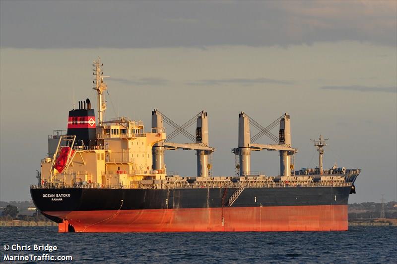 ocean satoko (Bulk Carrier) - IMO 9610638, MMSI 373445000, Call Sign 3EYY6 under the flag of Panama