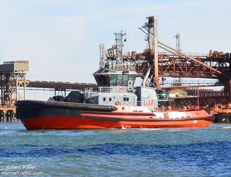 iron kestrel (Tug) - IMO 9784958, MMSI 503000109, Call Sign VNZ2265 under the flag of Australia