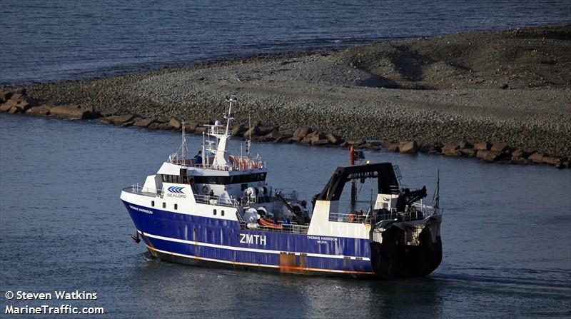 thomas harrison (Fishing vessel) - IMO , MMSI 512000015, Call Sign ZMTH under the flag of New Zealand