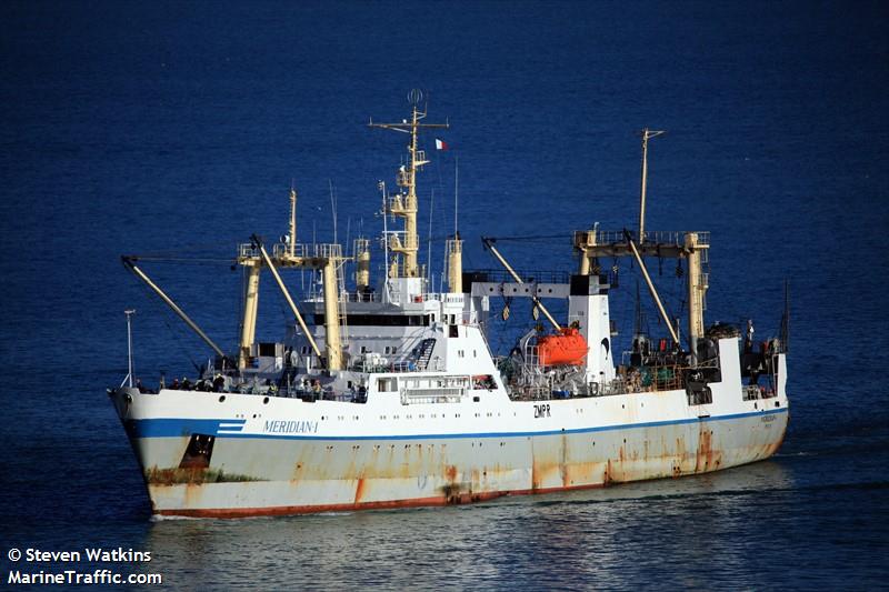 meridian 1 (Fishing vessel) - IMO , MMSI 512004438, Call Sign ZMPR under the flag of New Zealand