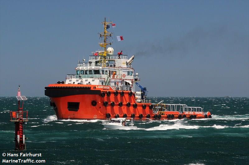 lanpan 26 (Anchor Hoy) - IMO 9663544, MMSI 566682000, Call Sign S6LP6 under the flag of Singapore