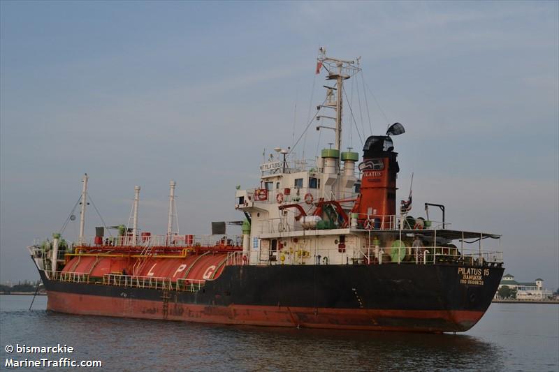 pilatus 15 (LPG Tanker) - IMO 8608638, MMSI 567000980, Call Sign HSB3639 under the flag of Thailand