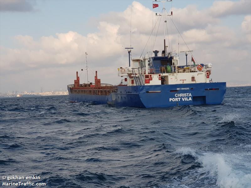 christa (General Cargo Ship) - IMO 8906250, MMSI 577285000, Call Sign YJTY6 under the flag of Vanuatu