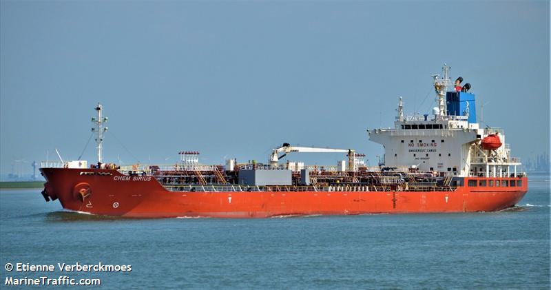 chem sirius (Chemical/Oil Products Tanker) - IMO 9558397, MMSI 636017165, Call Sign D5JP4 under the flag of Liberia