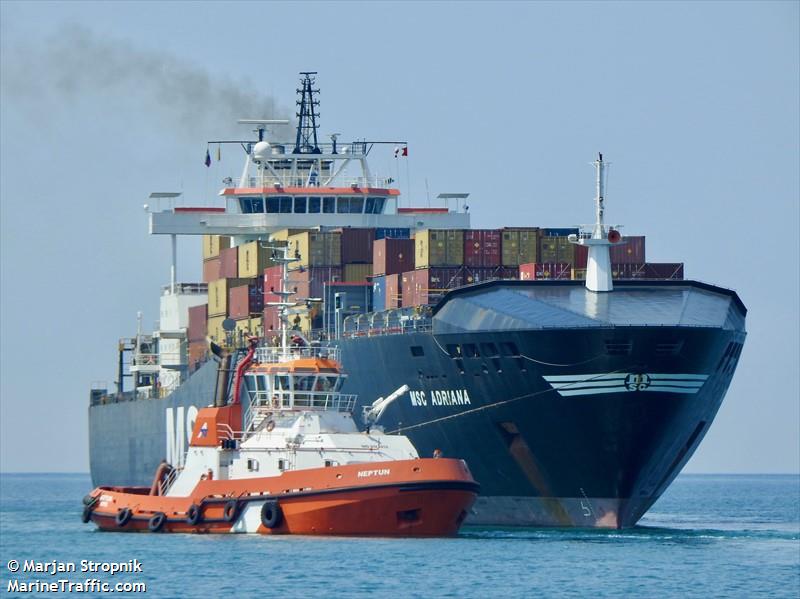 msc adriana (Container Ship) - IMO 9169055, MMSI 636018321, Call Sign D5PE9 under the flag of Liberia