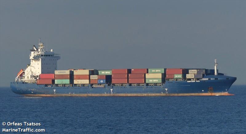 contship sea (Container Ship) - IMO 9306213, MMSI 636019225, Call Sign A8MJ4 under the flag of Liberia