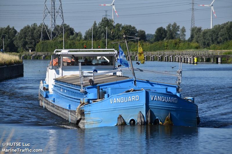 vanguard (Cargo ship) - IMO , MMSI 205343890 under the flag of Belgium