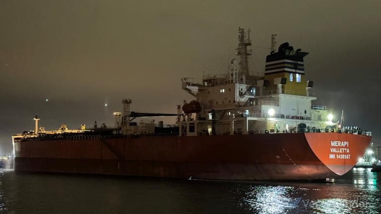 merapi (Chemical/Oil Products Tanker) - IMO 9430167, MMSI 215091000, Call Sign 9HA4955 under the flag of Malta
