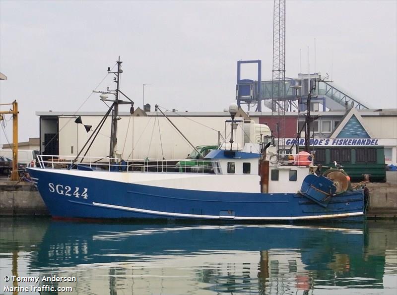 floto sg244 (Fishing vessel) - IMO , MMSI 219005583, Call Sign XP5985 under the flag of Denmark