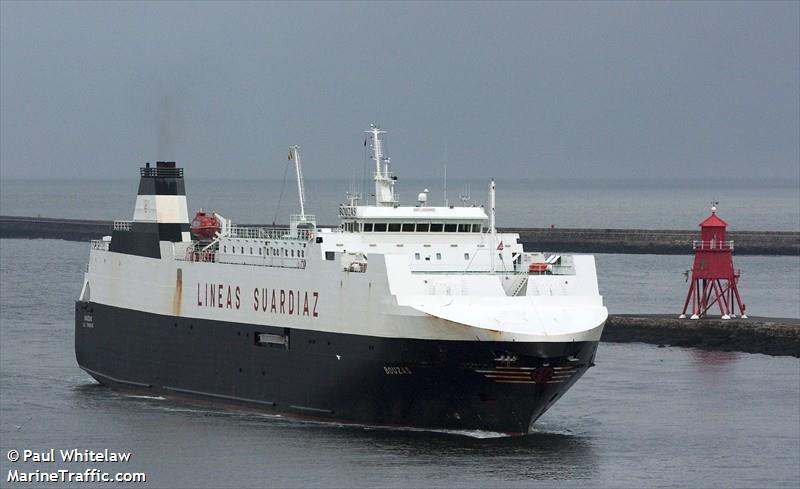 bouzas (Ro-Ro Cargo Ship) - IMO 9249996, MMSI 224029000, Call Sign EAPC under the flag of Spain