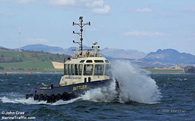 ocean battler (Tug) - IMO , MMSI 235021512, Call Sign MGHD9 under the flag of United Kingdom (UK)