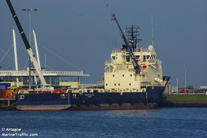 grampian explorer (Offshore Tug/Supply Ship) - IMO 9223473, MMSI 235640000, Call Sign VQIE6 under the flag of United Kingdom (UK)