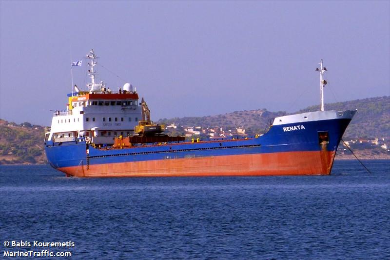 renata (General Cargo Ship) - IMO 8022872, MMSI 240136700, Call Sign SVA8583 under the flag of Greece