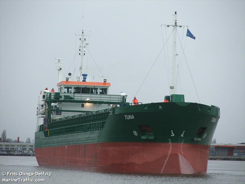 tuna (General Cargo Ship) - IMO 9306691, MMSI 244321000, Call Sign PHBX under the flag of Netherlands