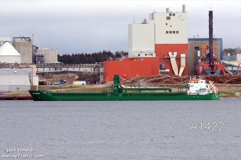 vestanhav (General Cargo Ship) - IMO 9504152, MMSI 246279000, Call Sign PCMK under the flag of Netherlands