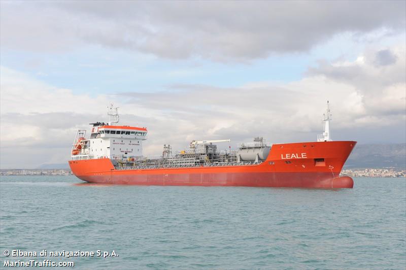 leale (Chemical/Oil Products Tanker) - IMO 9404637, MMSI 247238700, Call Sign ICIQ under the flag of Italy
