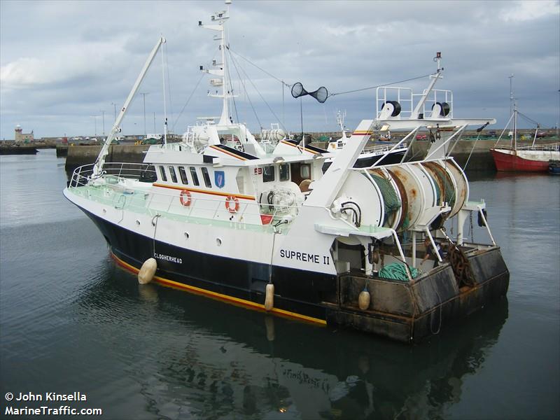 supreme 2 (Fishing vessel) - IMO , MMSI 250102900, Call Sign EI7350 under the flag of Ireland