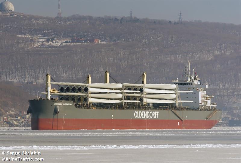 gertrude oldendorff (Bulk Carrier) - IMO 9727601, MMSI 255805809, Call Sign CQAG under the flag of Madeira